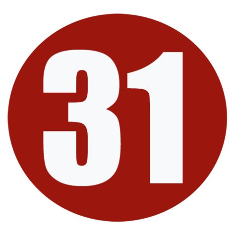 Numer 31 Zaokrąglony - Darmowa grafika wektorowa na Pixabay