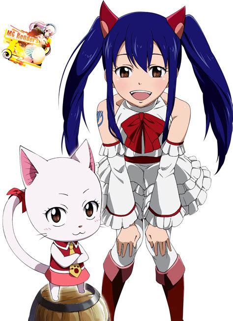 Download Wendy Marvell & Charle Render Pegatinas, Anime, Coches - Wendy ...