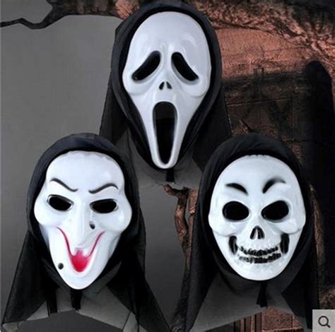 万圣节恐怖面具派对化妆舞会整人鬼脸惊声尖叫吸血面具骷髅鬼面具-阿里巴巴