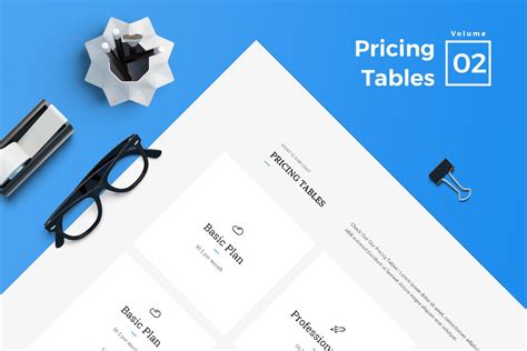 商业服务网站价格表单UI设计模板V2 Pricing Tables for Web Vol 02 - 素材中国
