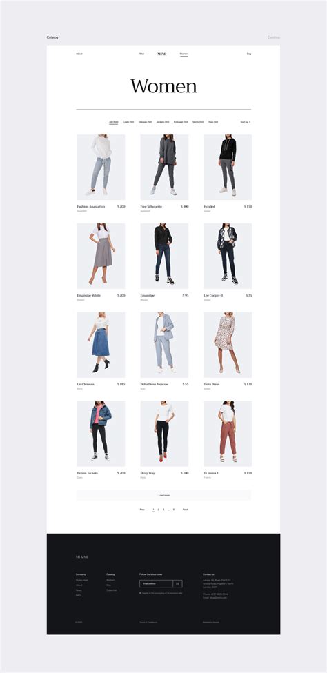 一个不错的服装时尚行业网页设计作品赏析