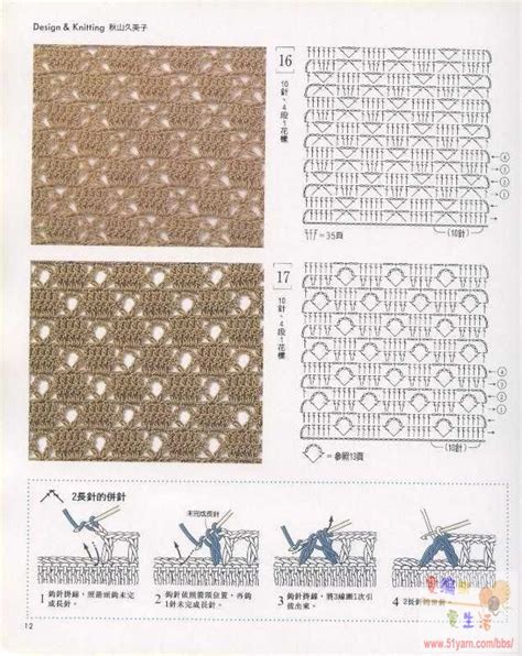 北欧钩针花样图解大全,600种典钩针花样,厚实钩针花样(第2页)_大山谷图库