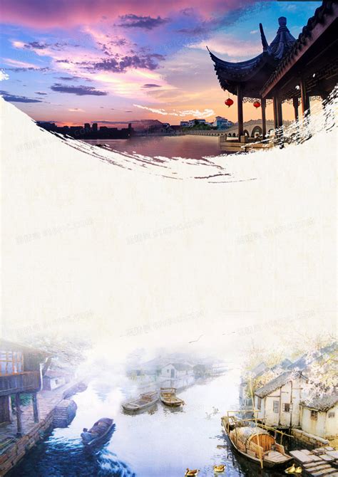 华东五市旅游海报背景模板背景图片下载_2481x3507像素JPG格式_编号z26f3qydv_图精灵