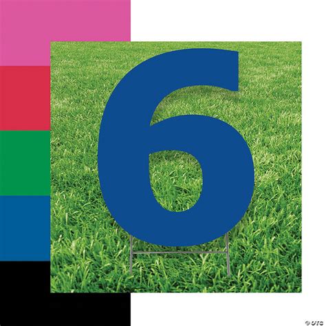 Number 6 Yard Signs | Oriental Trading