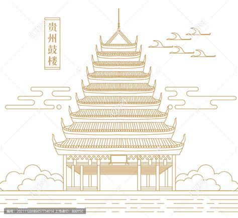 贵州鼓楼少数民族建筑,建筑园林,设计素材,设计模板,汇图网www.huitu.com