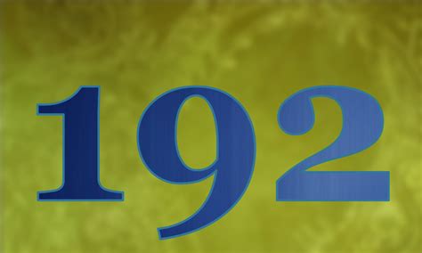 QUE SIGNIFICA EL NÚMERO 192 - Significado de los Números
