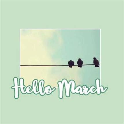 2020你好三月图片英文带字 三月你好简约好看图片大全-腾牛个性网