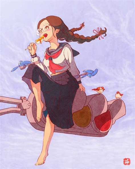 昭和风插画图片