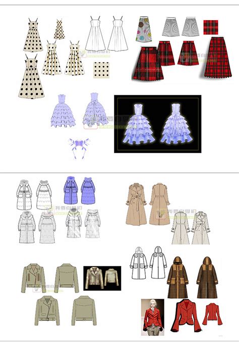 2018日本春季女装款式纸样资料整理-裁剪放码-服装设计教程-CFW服装设计