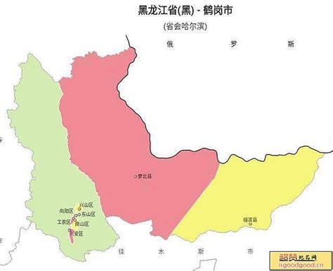 黑龙江省鹤岗市旅游地图 - 鹤岗市地图 - 地理教师网