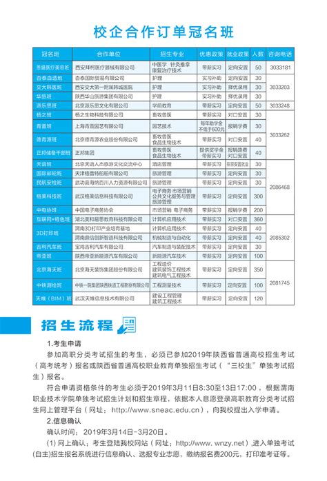 陕西：渭南职业技术学院2021年招生章程