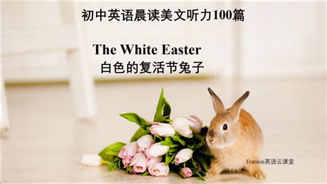 初中英语晨读美文听力100篇：白色的复活节兔子_腾讯视频