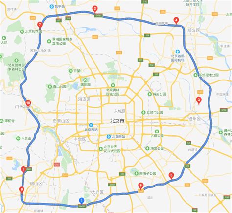 北京环线地图图片