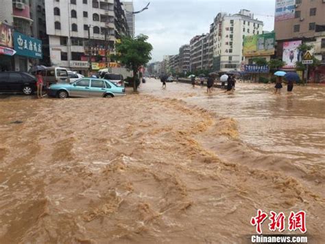 暴雨袭广东龙川县 城区多处严重受淹2万多人受灾_凤凰网资讯_凤凰网