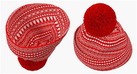 3D winter christmas hat model - TurboSquid 1358174