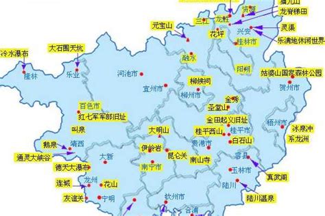 南宁最佳旅游季节-南宁旅游地图