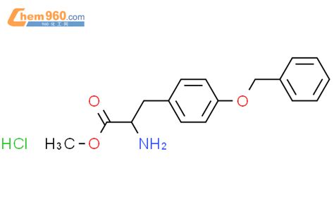 34805-17-9,O-苄基-L-酪氨酸甲酯盐酸盐化学式、结构式、分子式、mol – 960化工网