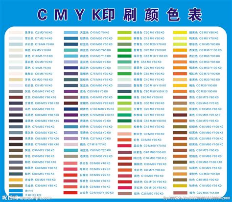 CMYK颜色值表设计图__广告设计_广告设计_设计图库_昵图网nipic.com
