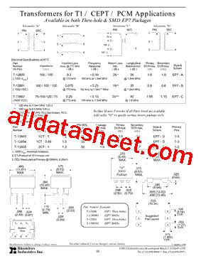 T-13805 Datasheet(PDF) - Rhombus Industries Inc.