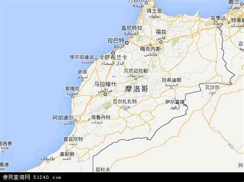 摩洛哥地图图片