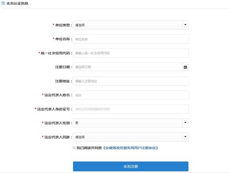 安徽省政务服务网用户注册及实名认证操作流程说明_95商服网