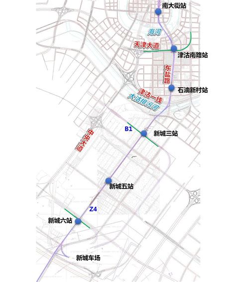 天津滨海地铁B1、Z4、Z2线最新消息（线路图+站点+开工时间）- 天津本地宝