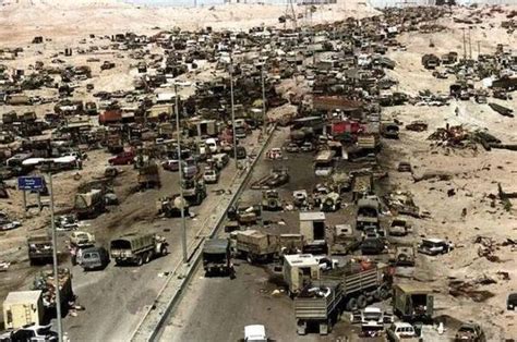 海湾战争中的死亡公路，伊拉克三个师瞬间化为灰烬