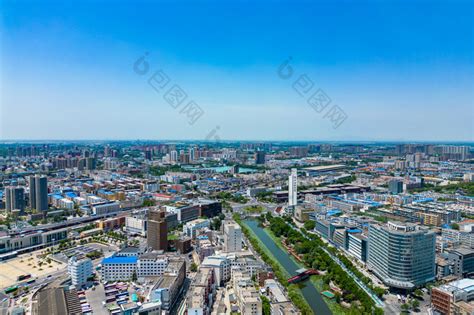 河南许昌城市风光航拍摄影图-包图企业站