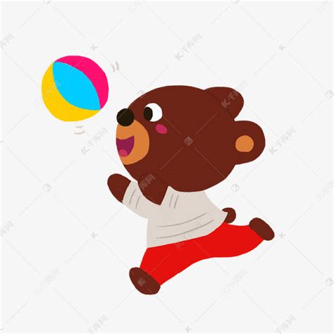 小熊踢足球设计图__其他_动漫动画_设计图库_昵图网nipic.com