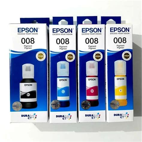 Jual Tinta Epson 008 For Printer L6550 L6580 L15150 L15160 PCS | Shopee ...