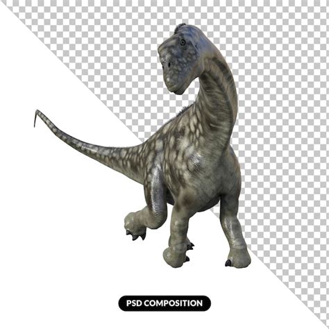 Premium PSD | Argentinosaurus dinosaur isolated dinosaur 3d render