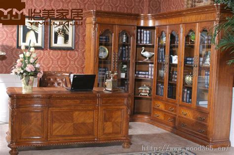 欧式书柜定做美式书柜定做-怡美美家（北京）家居有限公司