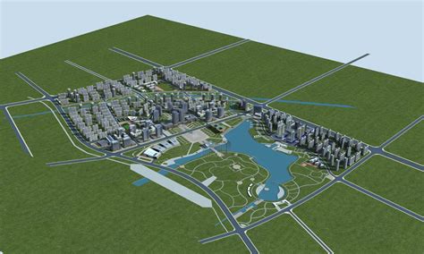 荆州开发区3dmax 模型下载-光辉城市