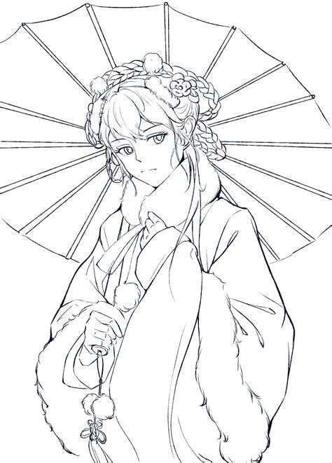 动漫速写素描图片