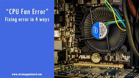 How to Fix the "CPU Fan Error!" Message