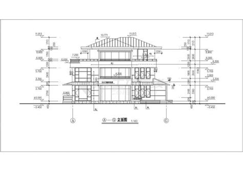 【太仓】某新型小区经典别墅样板全套建筑施工设计cad图纸_住宅小区_土木在线