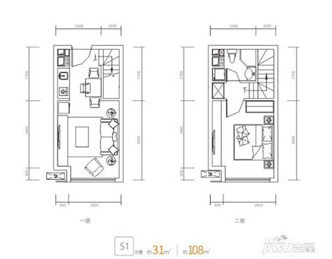 48平米一室一厅平面图,80平米两室一厅平面图,48平米一室一厅效果图_大山谷图库