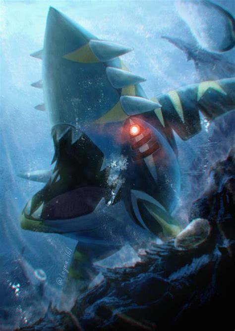 关都#319凶暴宝可梦，巨牙鲨(サメハダー)插画图片 | BoBoPic