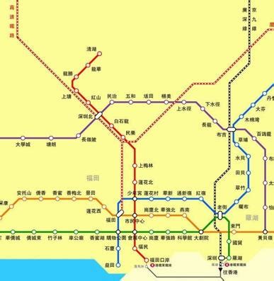 深圳地铁5号线线路图-