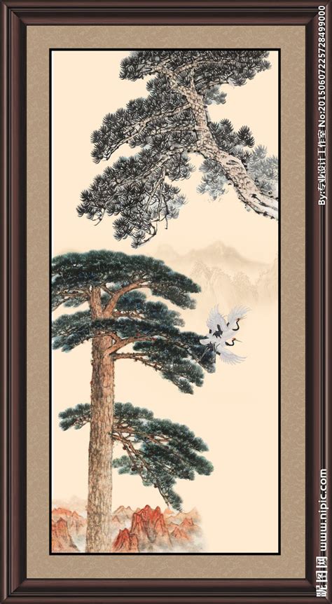 中国山水画——松树的画法_张红东山水画-站酷ZCOOL