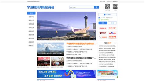 宁波杭州湾新区商会网站建设_营销型网站案例_成功案例_赛虎科技