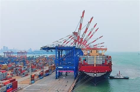 “船王”驾到！全球最大集装箱船靠泊厦门港