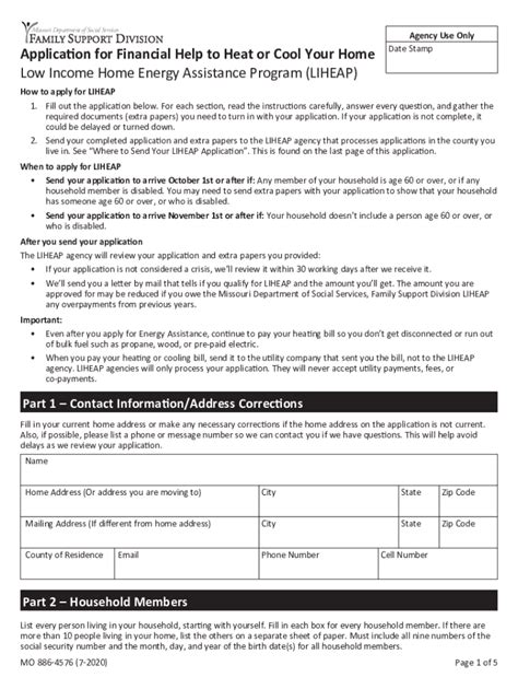 2020-2024 Form MO DSS MO 886-4576 Fill Online, Printable, Fillable ...