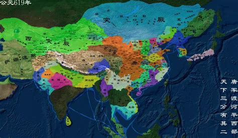 唐朝版图变化图片