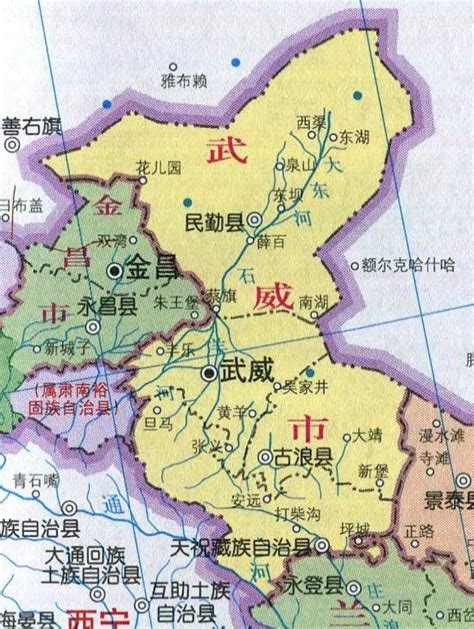 中国旅游地图揽胜-甘肃武威(中国西北旅游地图)