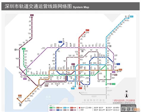 深圳地铁最新线路图 有8条已开通运营地铁 - 深圳本地宝
