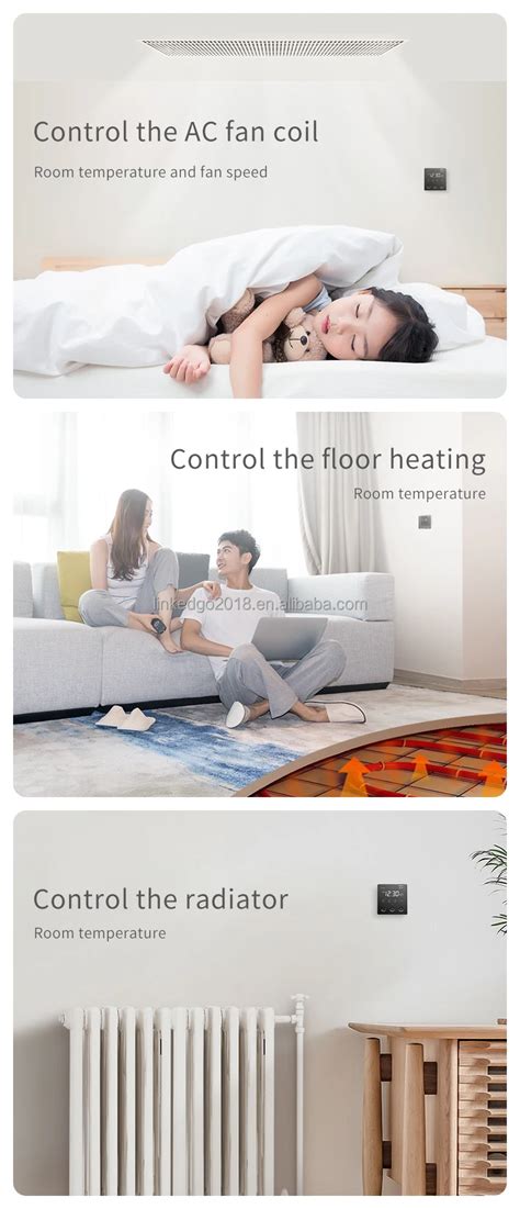 Wholesale Z-wave Smart Thermostat Programmable Ac Fan Coil Floor ...