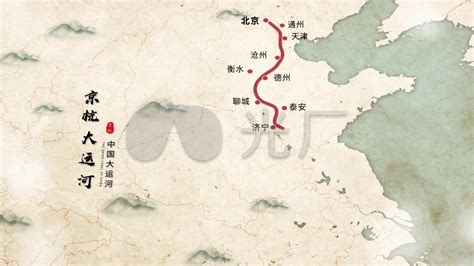 京杭大运河路线图图片 京杭大运河路线图图片