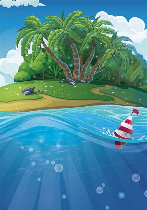三维动画大海海滨海岛美景视频素材免费下载[万图聚视频素材网]