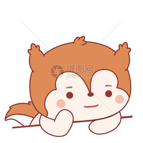 托腮动图表情包图片